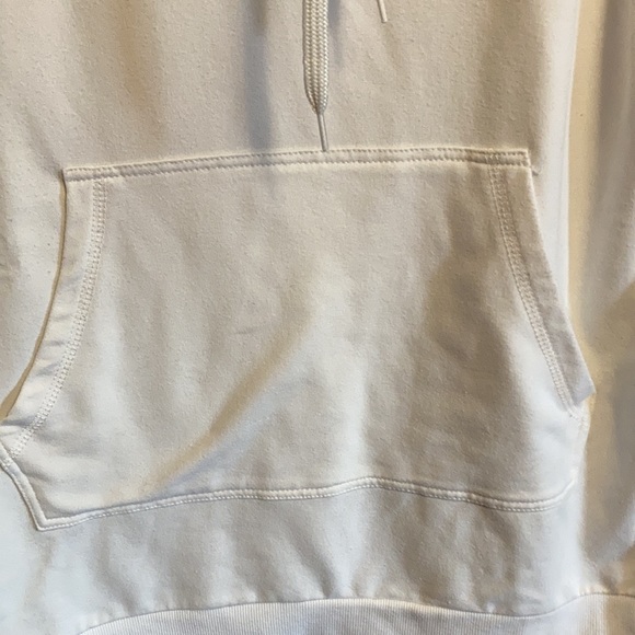 —Large White Cowl Neck Sweater with Pocket - Picture 2 of 4